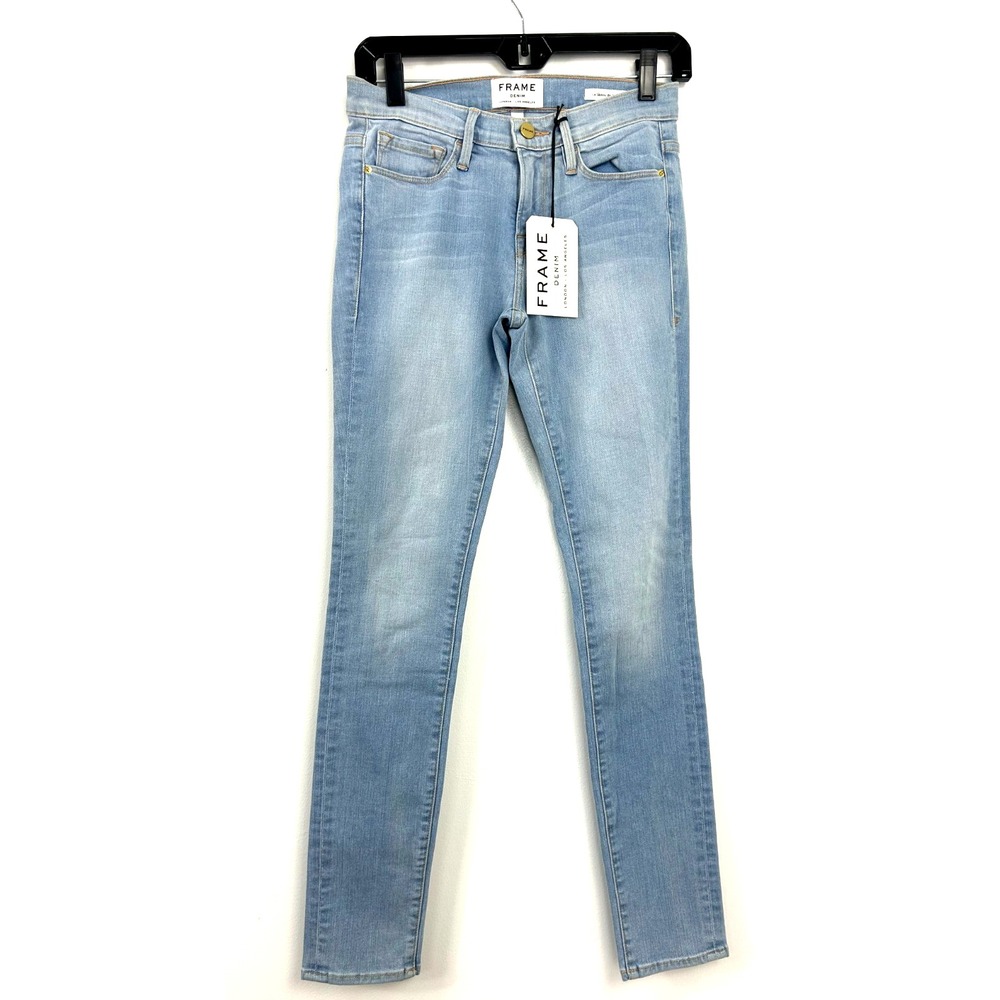 New Frame Denim Womens Size 27 Jeans Light Blue Le Skinny de Jeanne R3